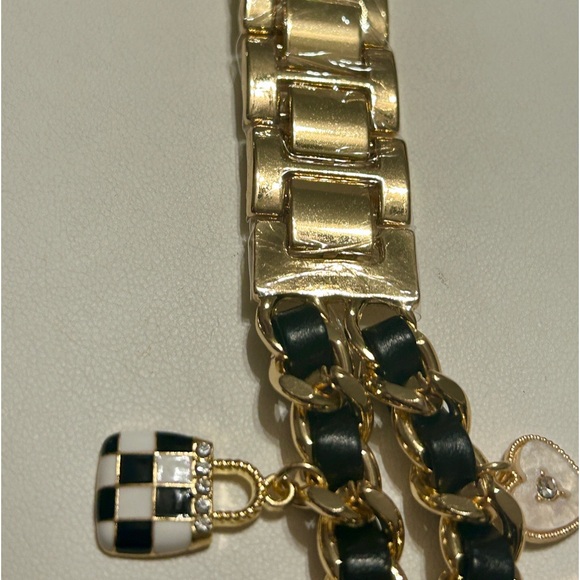 Watch Band fits Apple WATCH 44 mm gold tone with charms new! - Picture 5 of 7